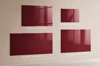 Magnetická popisovateľná tabuľa v bordovej farbe