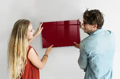 Magnetická popisovateľná tabuľa v bordovej farbe