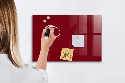Magnetická popisovateľná tabuľa v bordovej farbe