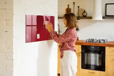 Magnetická popisovacia tabuľa červená