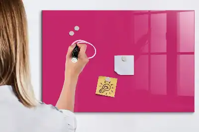 Magnetická popisovateľná tabuľa v intenzívnej ružovej farbe