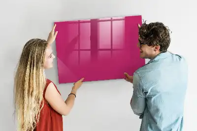 Magnetická popisovateľná tabuľa v intenzívnej ružovej farbe