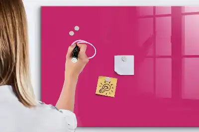 Magnetická popisovateľná tabuľa v intenzívnej ružovej farbe