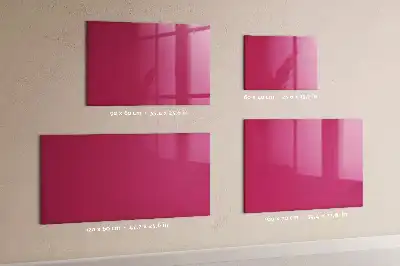 Magnetická popisovateľná tabuľa v intenzívnej ružovej farbe