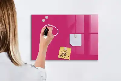 Magnetická popisovateľná tabuľa v intenzívnej ružovej farbe