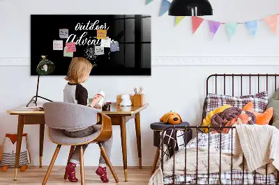 Magnetická popisovateľná tabuľa s motívom dobrodružstvo v prírode