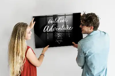 Magnetická popisovateľná tabuľa s motívom dobrodružstvo v prírode