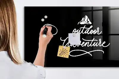 Magnetická popisovateľná tabuľa s motívom dobrodružstvo v prírode