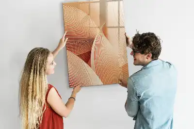 Magnetická tabuľa na kreslenie s abstraktným vzorom vĺn