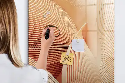 Magnetická tabuľa na kreslenie s abstraktným vzorom vĺn