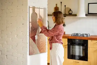 Magnetická tabuľa na kreslenie s abstraktným vzorom vĺn