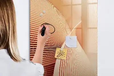 Magnetická tabuľa na kreslenie s abstraktným vzorom vĺn