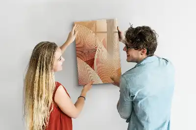 Magnetická tabuľa na kreslenie s abstraktným vzorom vĺn