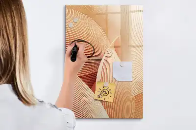 Magnetická tabuľa na kreslenie s abstraktným vzorom vĺn