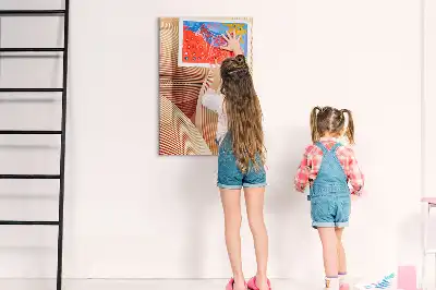 Magnetická tabuľa na kreslenie s abstraktným vzorom vĺn