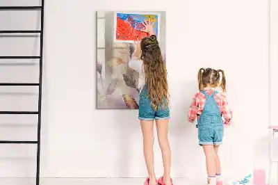 Magnetická kresliaca tabuľa s motívom akvarelových rastlín