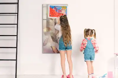Magnetická kresliaca tabuľa s motívom akvarelových rastlín