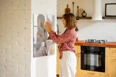 Magnetická kresliaca tabuľa s motívom akvarelových rastlín