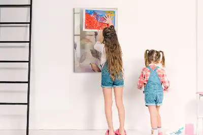 Magnetická kresliaca tabuľa s motívom akvarelových rastlín