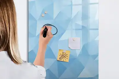 Magnetická tabuľa na kreslenie motív abstrakcia trojuholníkov