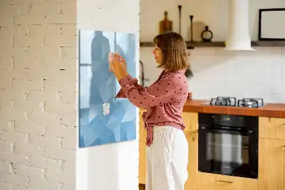 Magnetická tabuľa na kreslenie motív abstrakcia trojuholníkov