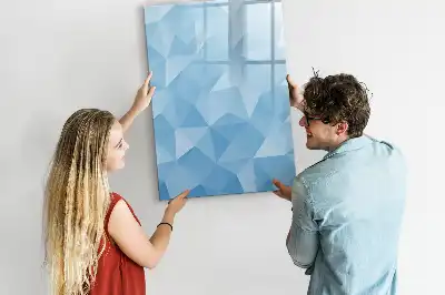 Magnetická tabuľa na kreslenie motív abstrakcia trojuholníkov