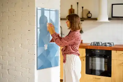 Magnetická tabuľa na kreslenie motív abstrakcia trojuholníkov