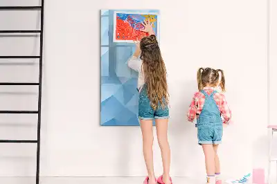 Magnetická tabuľa na kreslenie motív abstrakcia trojuholníkov