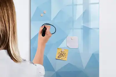 Magnetická tabuľa na kreslenie motív abstrakcia trojuholníkov
