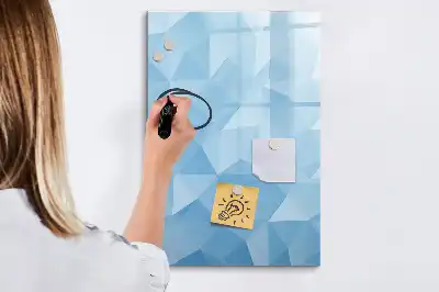 Magnetická tabuľa na kreslenie motív abstrakcia trojuholníkov