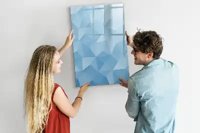 Magnetická tabuľa na kreslenie motív abstrakcia trojuholníkov