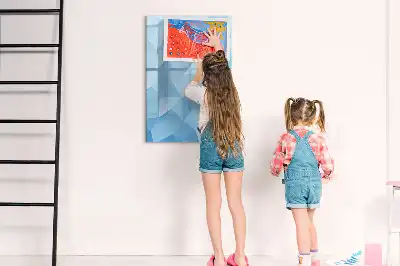 Magnetická tabuľa na kreslenie motív abstrakcia trojuholníkov