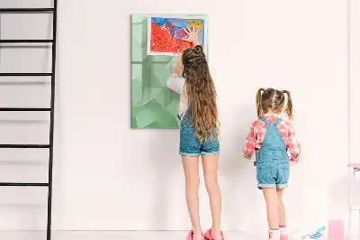 Magnetická tabuľa na kreslenie vzor abstrakcia trojuholníkov