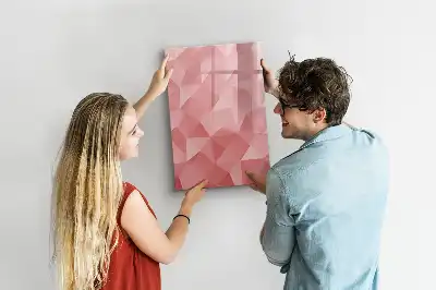 Magnetická kresliaca tabuľa s motívom abstrakcie trojuholníkov