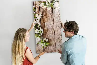 Magnetická tabuľa na kreslenie motív kvety na doskách