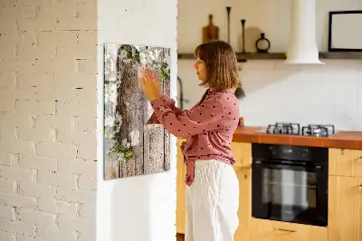Magnetická tabuľa na kreslenie motív kvety na doskách