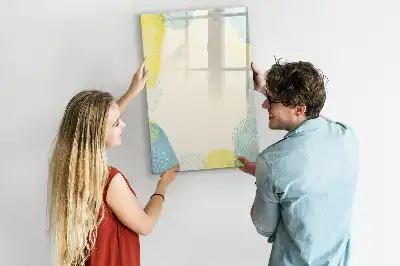 Magnetická kresliaca tabuľa v dekoratívnom rámčeku