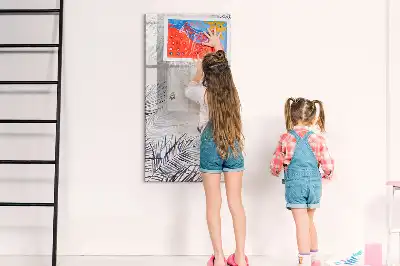 Magnetická tabuľa na kreslenie s motívom palmových listov