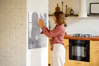 Magnetická tabuľa na kreslenie s motívom palmových listov