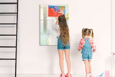 Magnetická kresliaca tabuľa dekoratívna abstrakcia