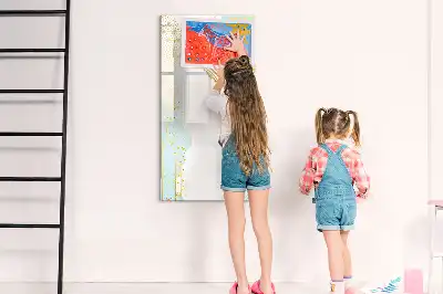 Magnetická kresliaca tabuľa dekoratívna abstrakcia