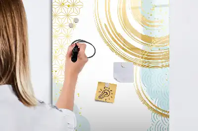 Magnetická kresliaca tabuľa dekoratívna abstrakcia