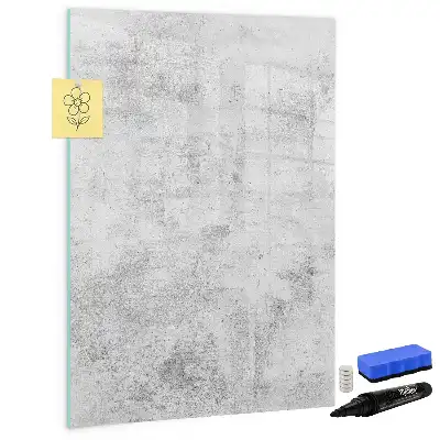 Magnetická tabuľa na kreslenie v dizajne betónovej steny