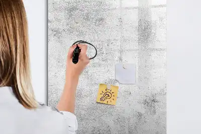 Magnetická tabuľa na kreslenie v dizajne betónovej steny