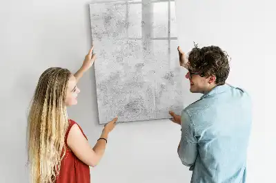 Magnetická tabuľa na kreslenie v dizajne betónovej steny