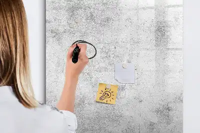 Magnetická tabuľa na kreslenie v dizajne betónovej steny