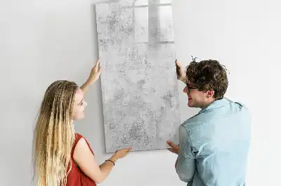 Magnetická tabuľa na kreslenie v dizajne betónovej steny