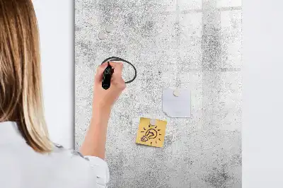 Magnetická tabuľa na kreslenie v dizajne betónovej steny