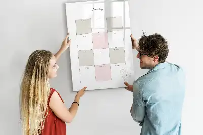Magnetická tabuľa na kreslenie ročný plánovač