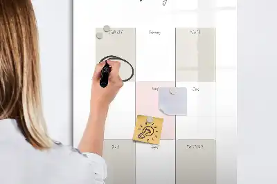 Magnetická tabuľa na kreslenie ročný plánovač